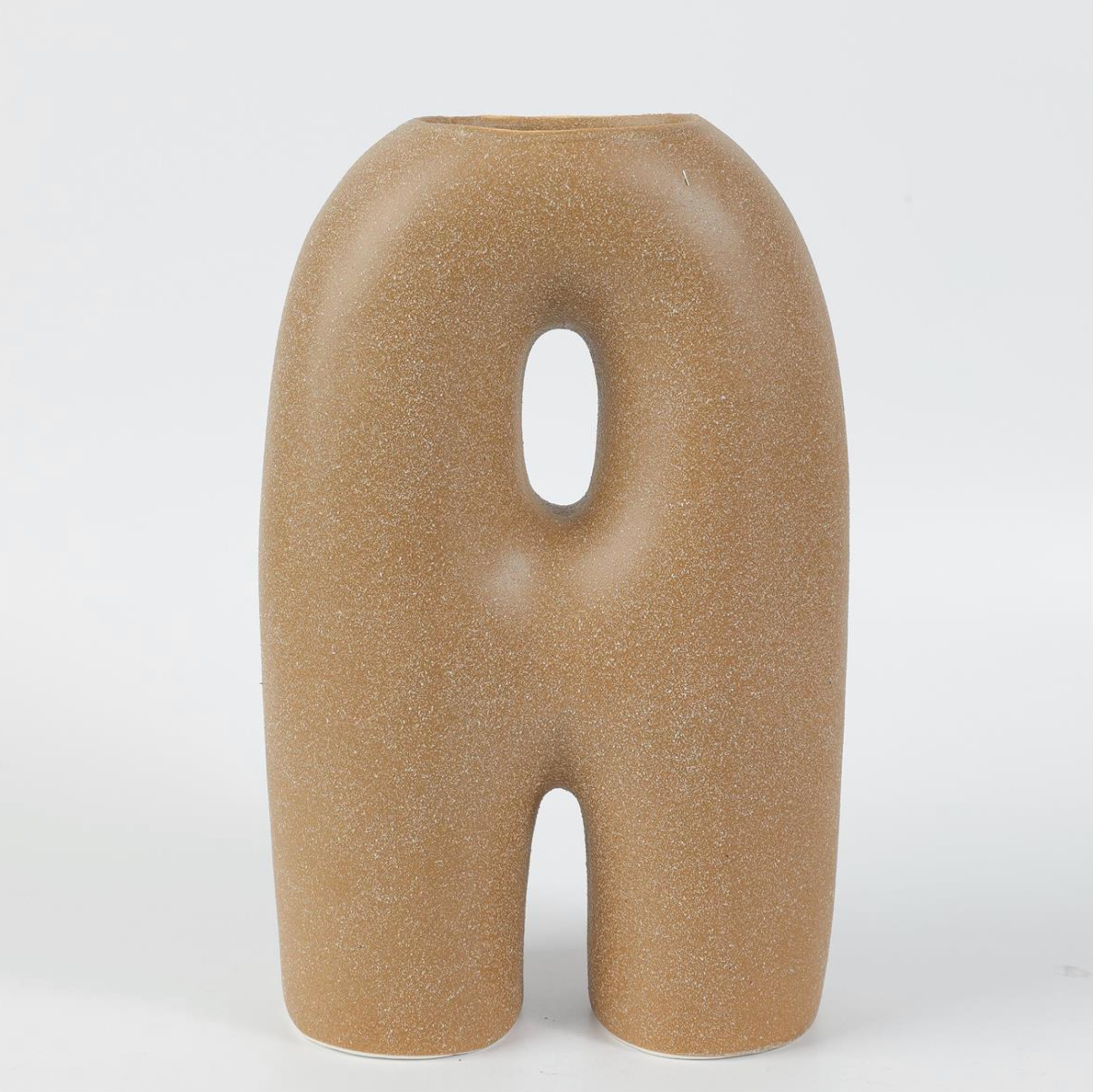 Ceramic Joined Vase Brown