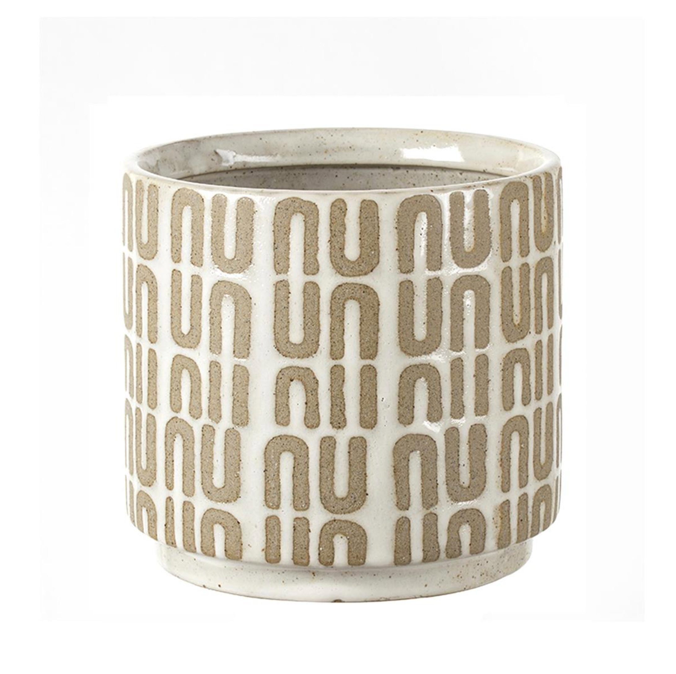 Ceramic Planter Arches Brown