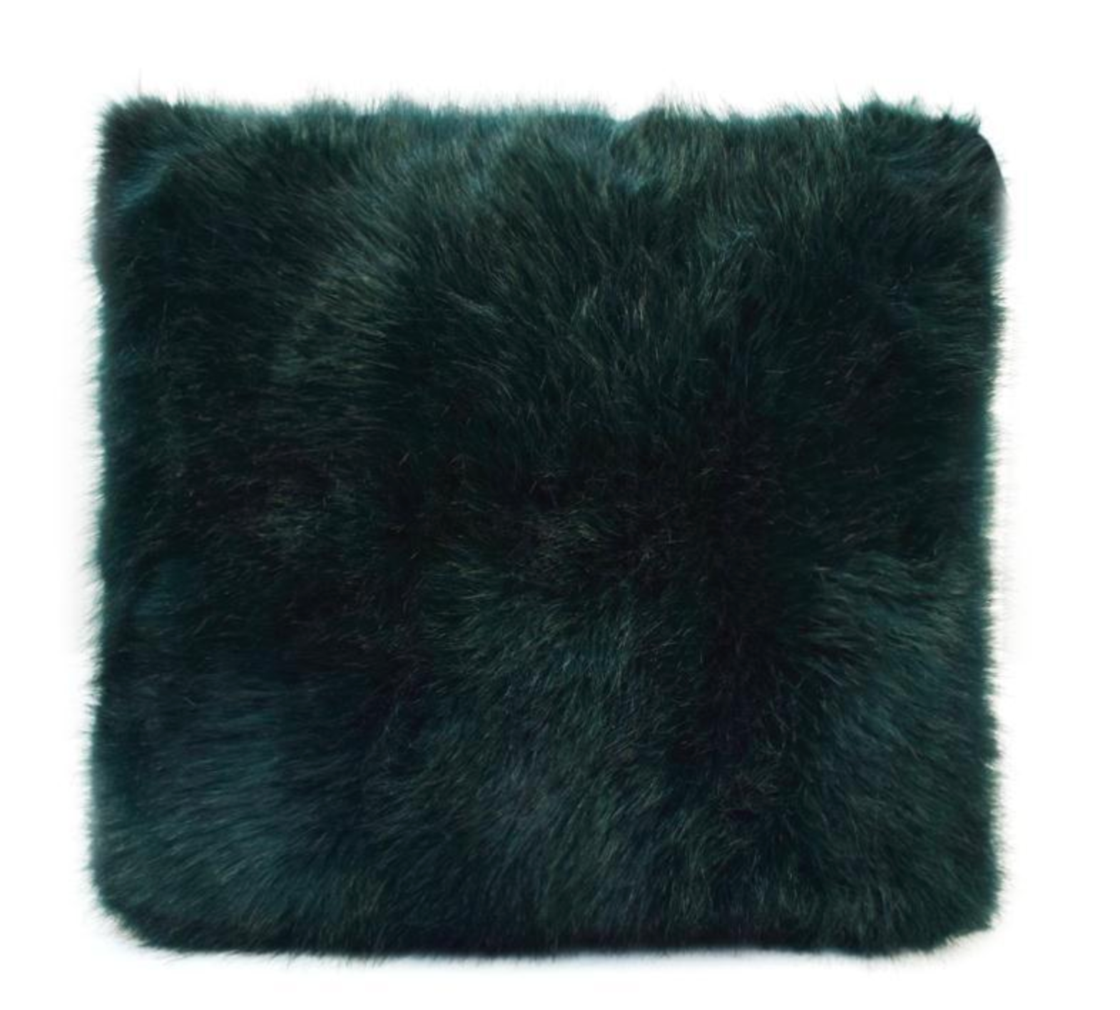 Faux Fur Cushion Emerald