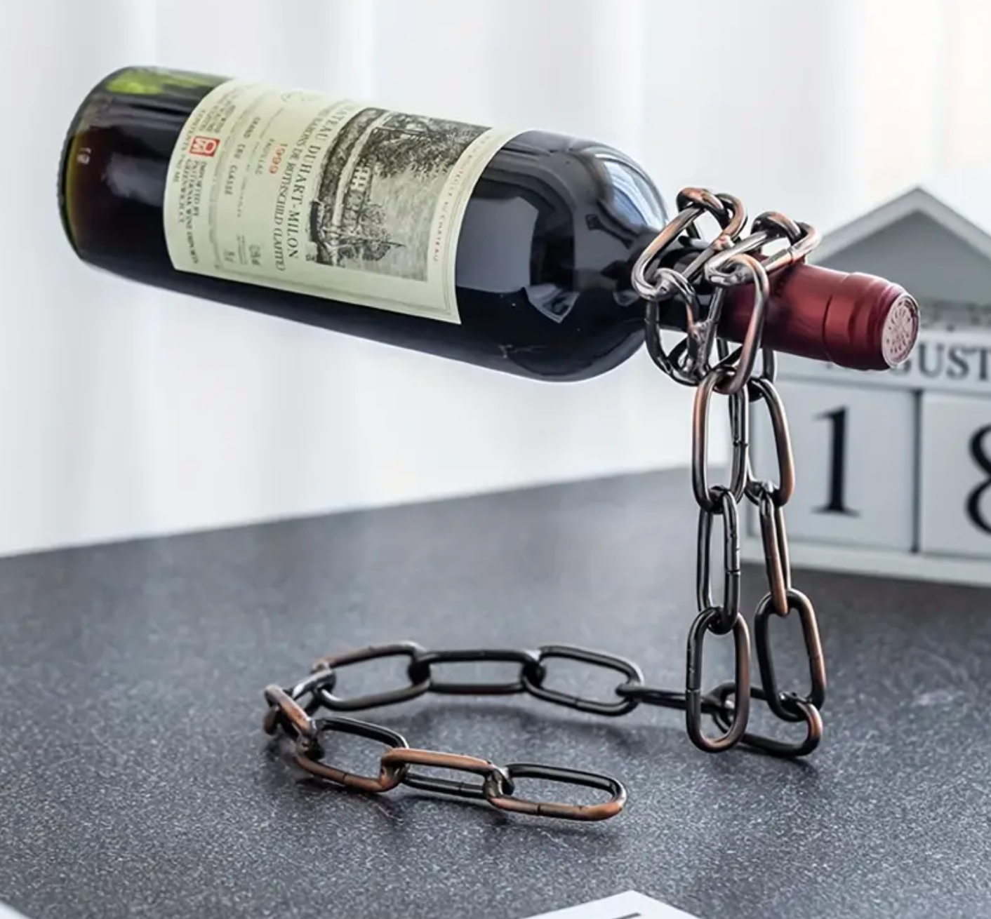 Iron Chain Wine Bottle Holder