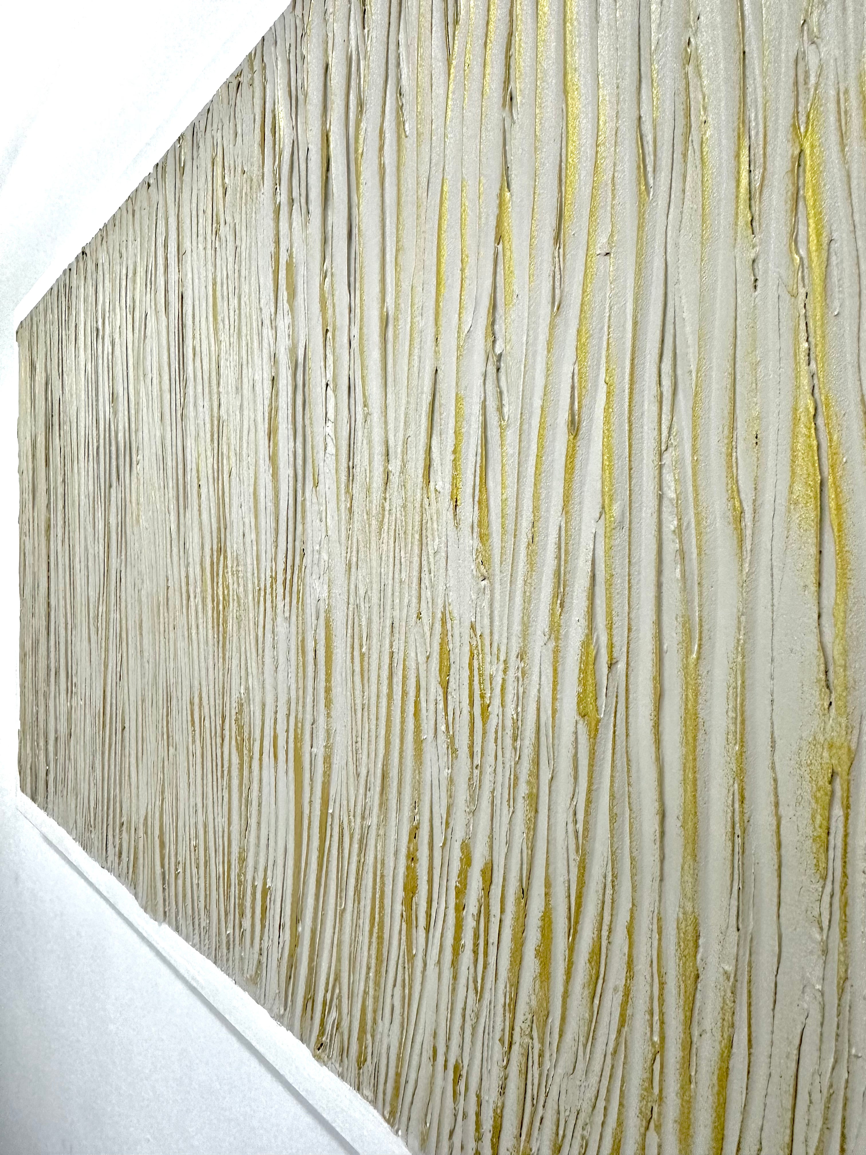 Wall Art Textured Golden