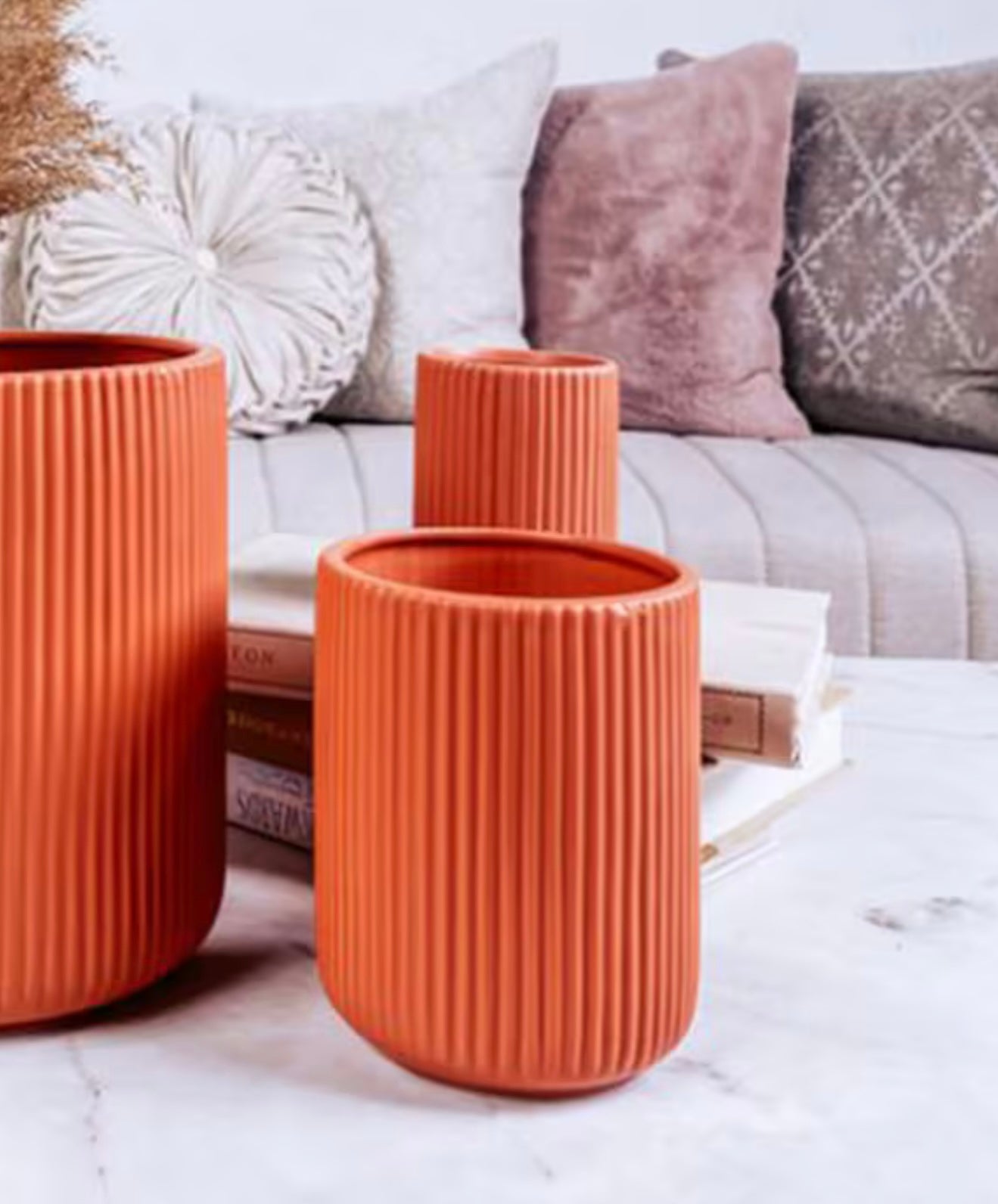 Ceramic Planter Dark Orange