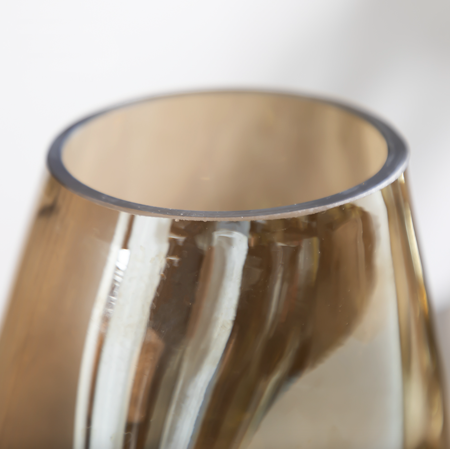 Glass Vase Decor Champagne
