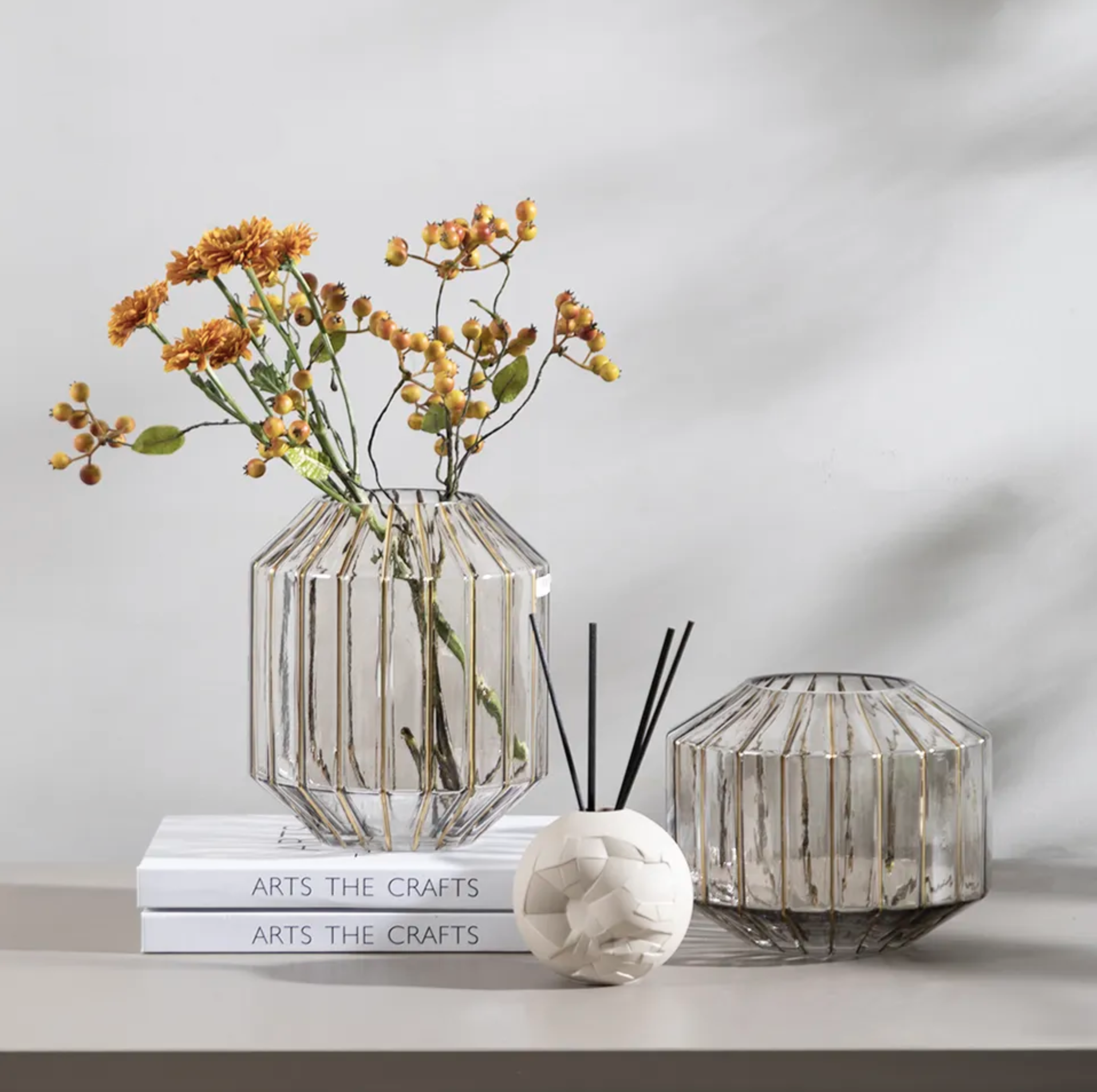 Flower Vase Glass Home Decor