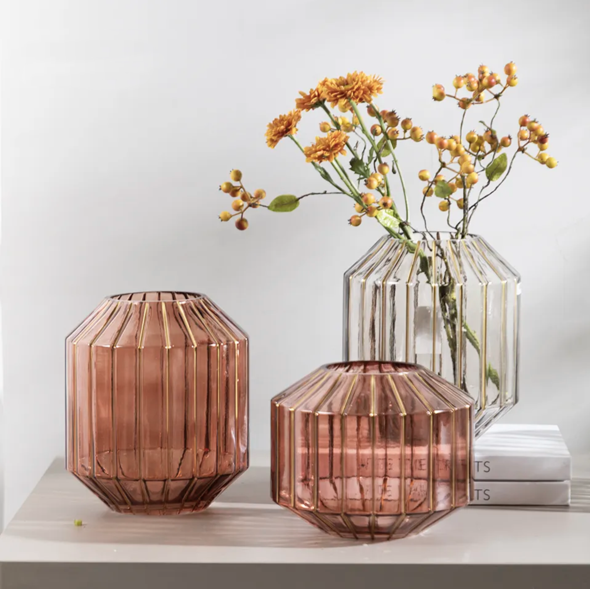 Flower Vase Glass Home Decor