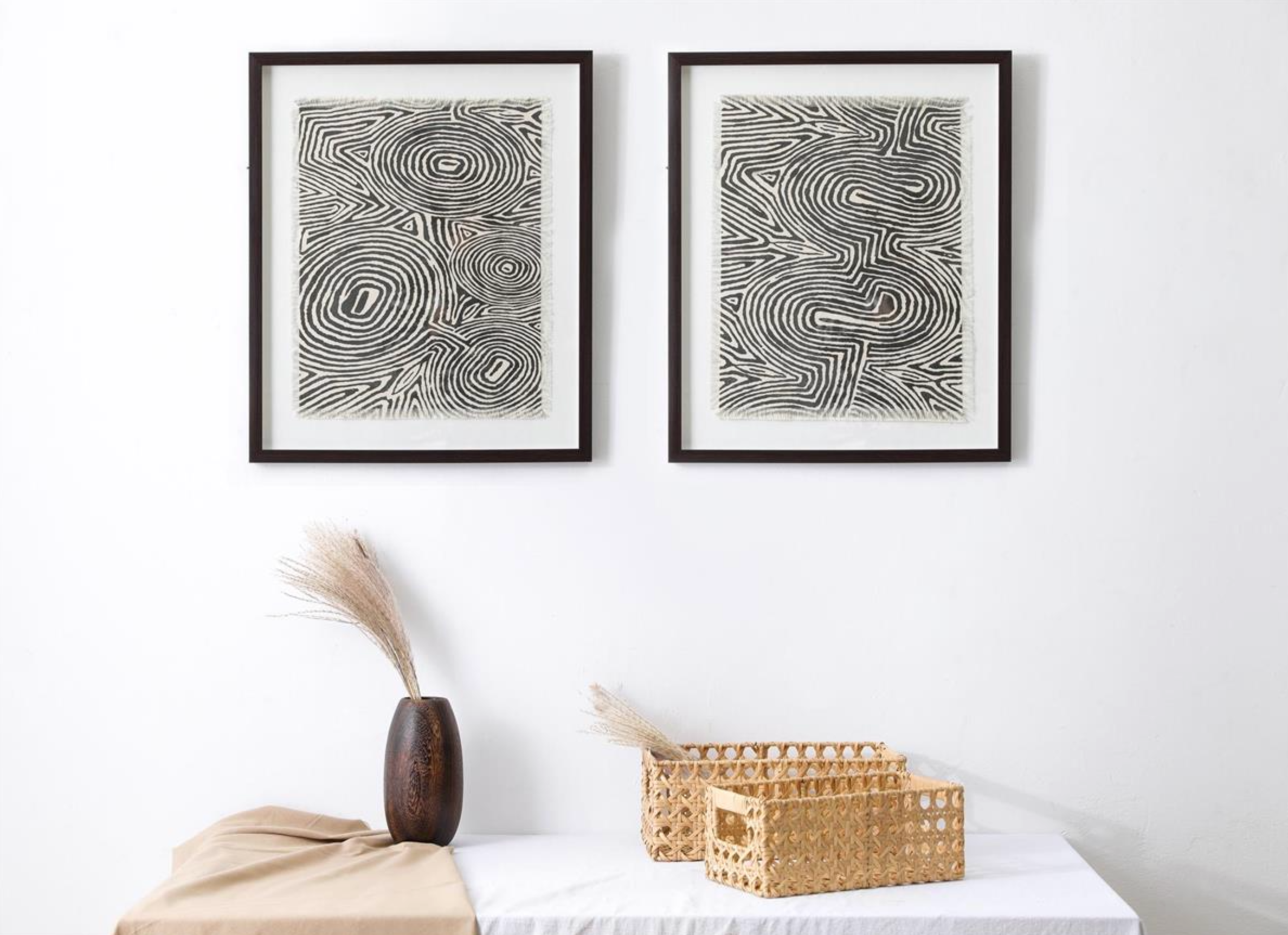 Abstract Wall Art Linen