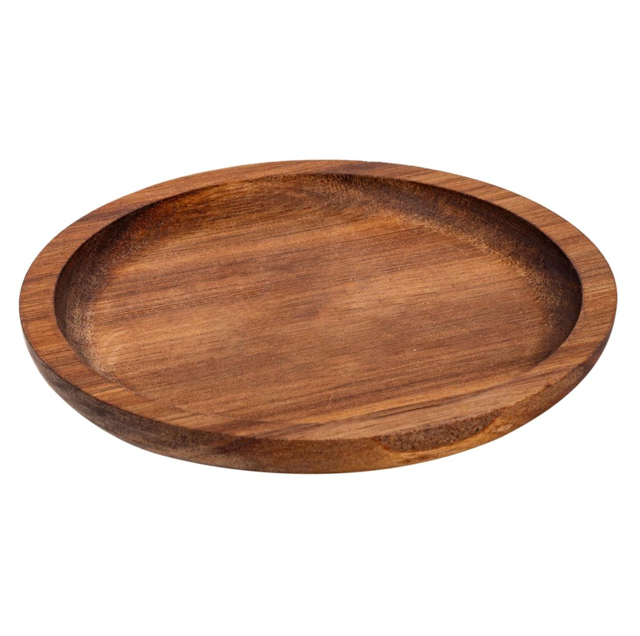 Acacia Wood Round Serving Tray 13cm