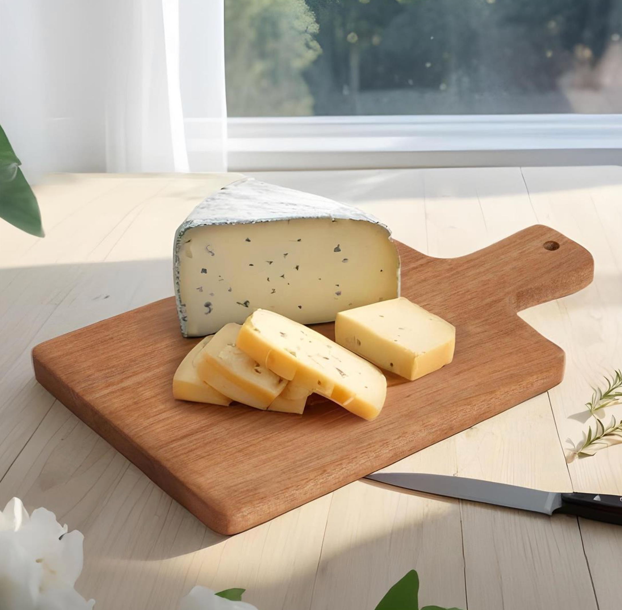 Acacia Wood Serving / Cutting Board Square Gourmet