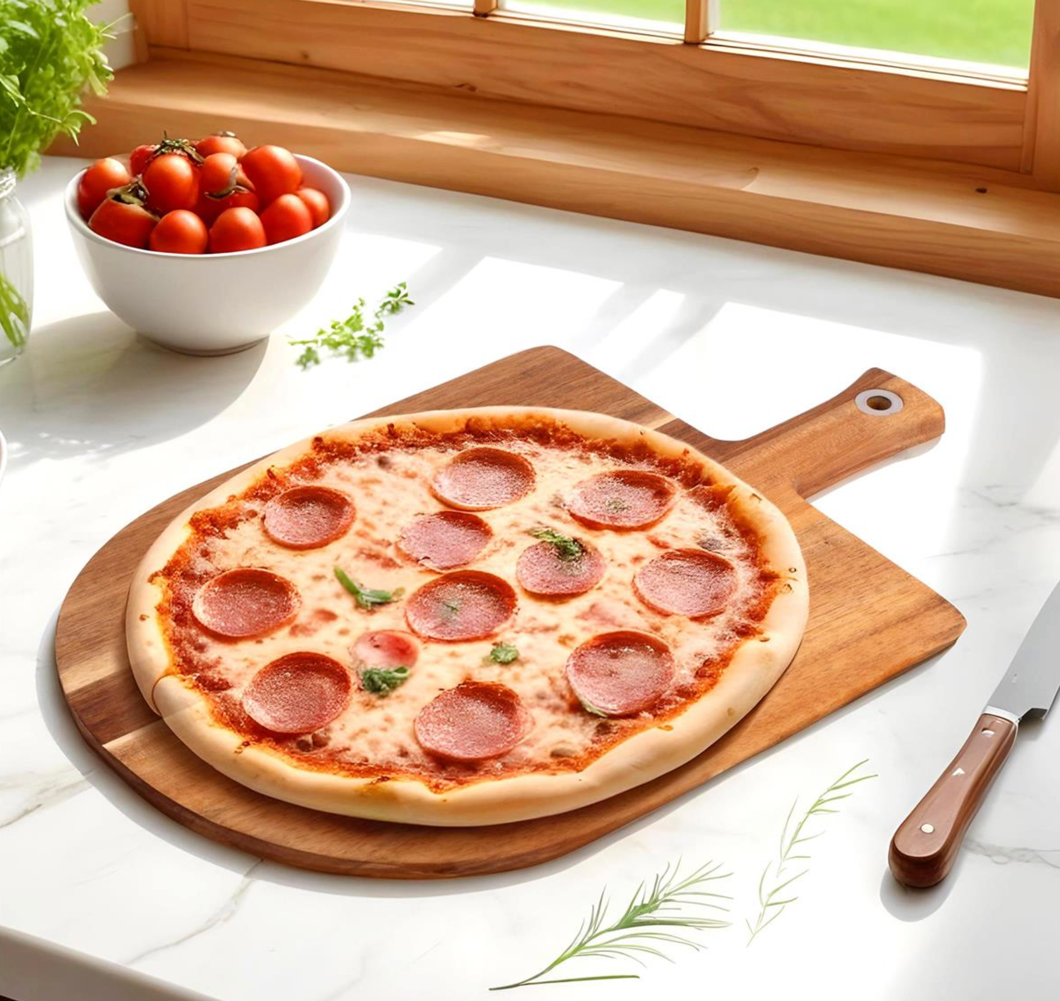 Acacia Wood Pizza Board