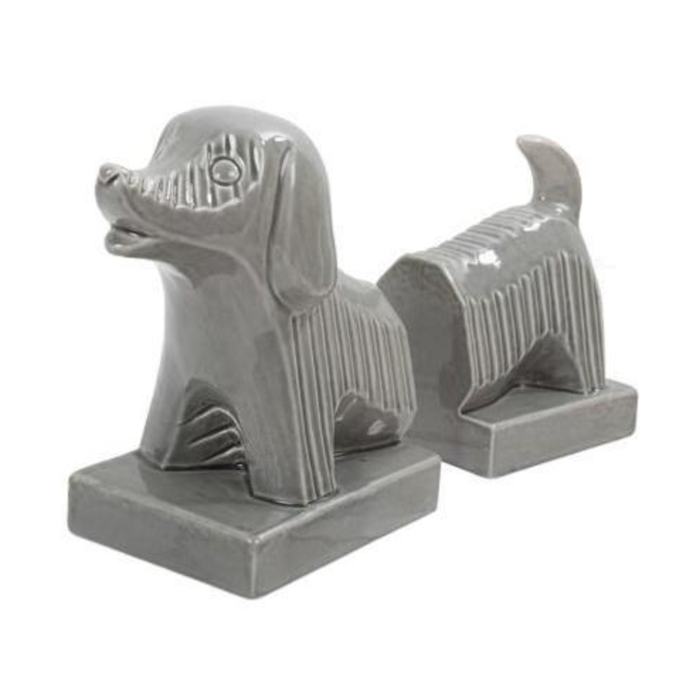 Ceramic Dog Bookend