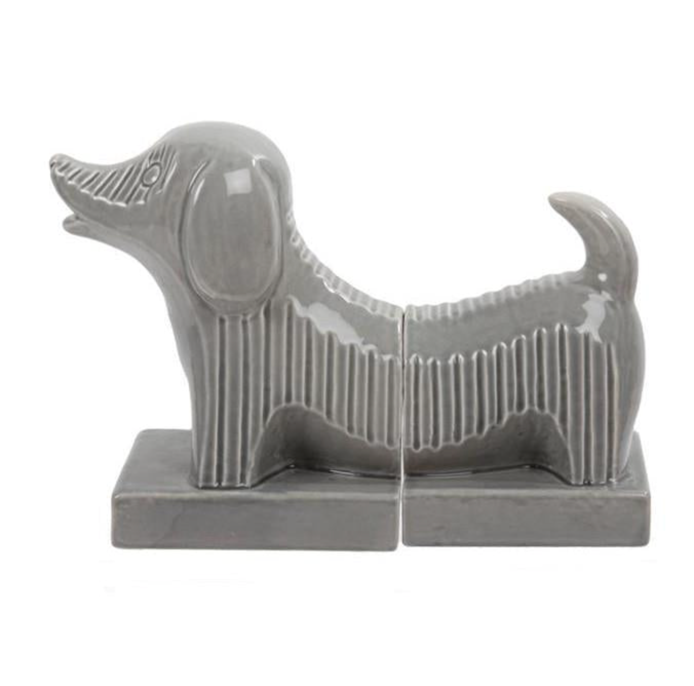 Ceramic Dog Bookend