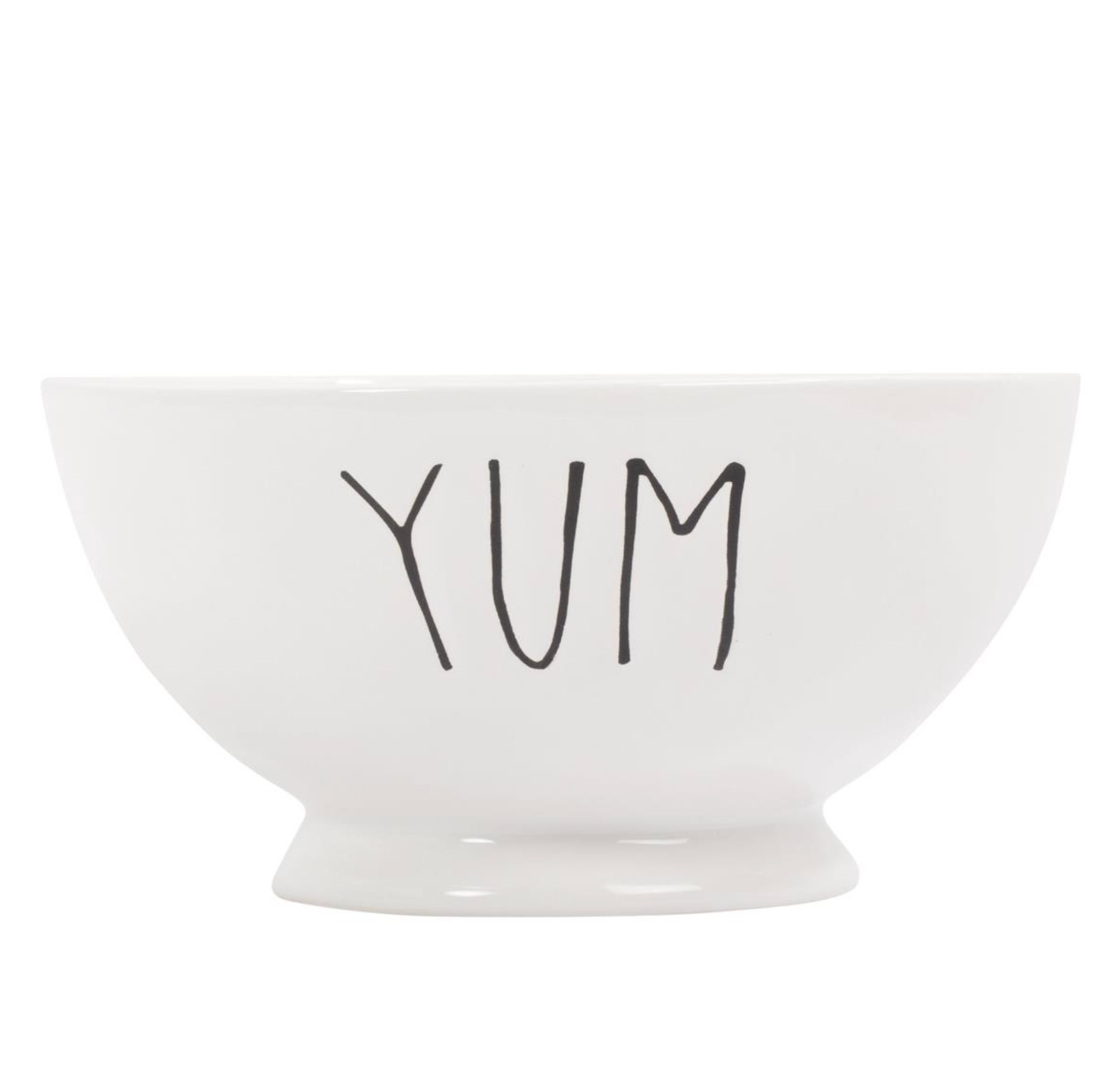 Farmhouse Modern Ceramic Footed Bowl Yum