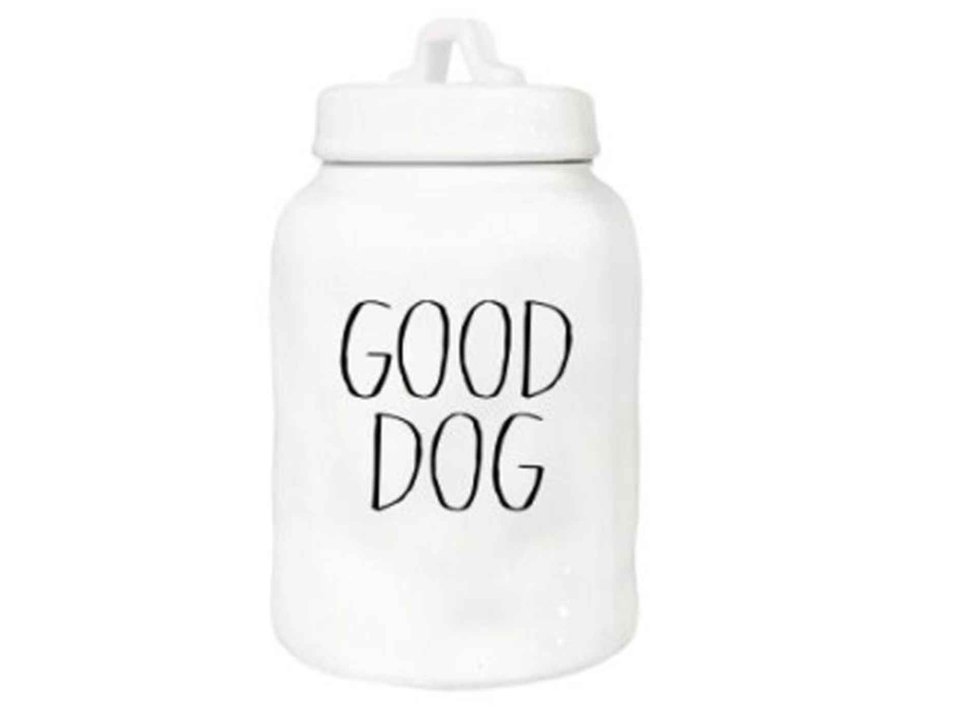 Farmhouse Modern Ceramic Canister Good Dog