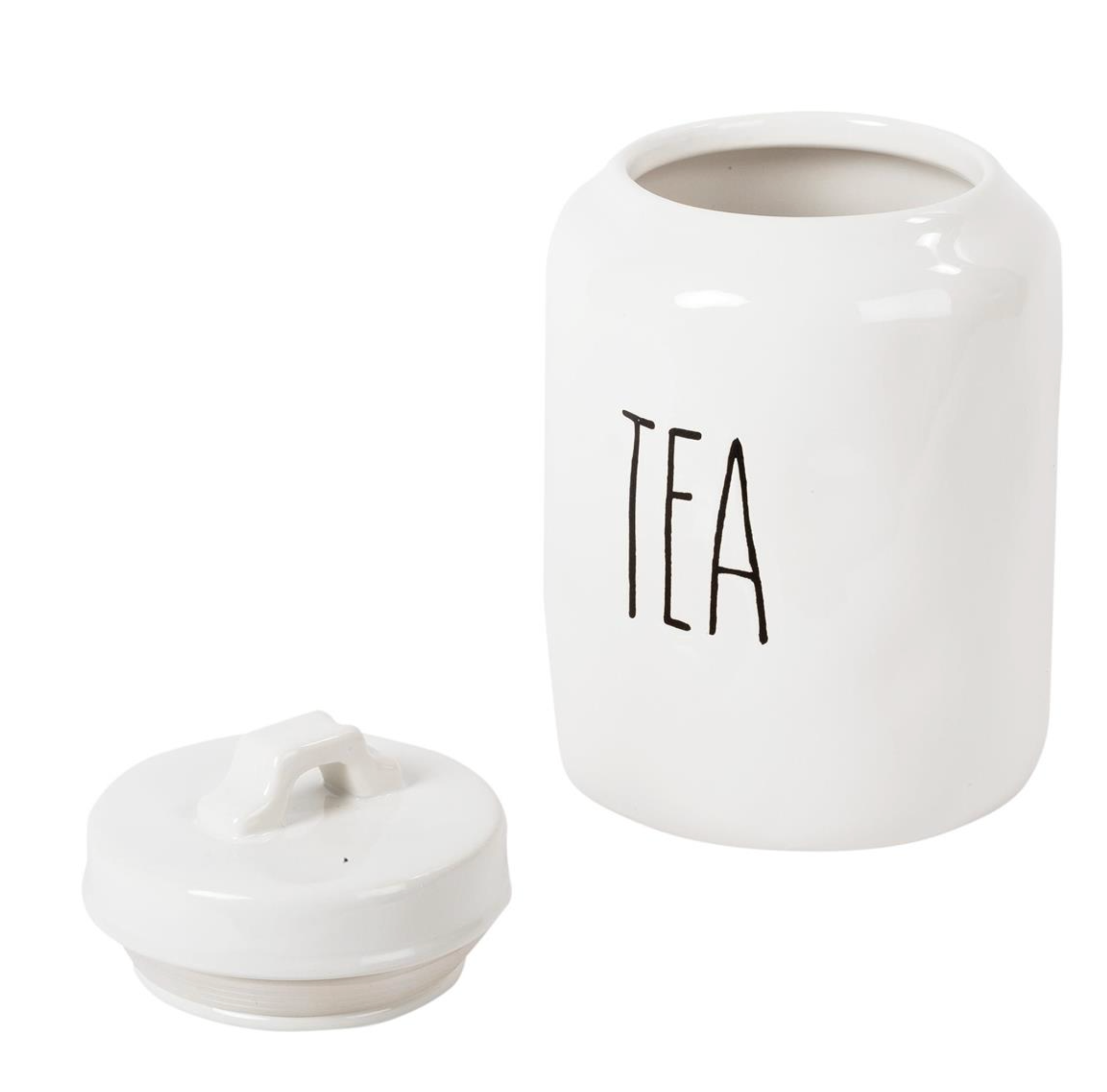 Farmhouse Modern Ceramic Tea Jar