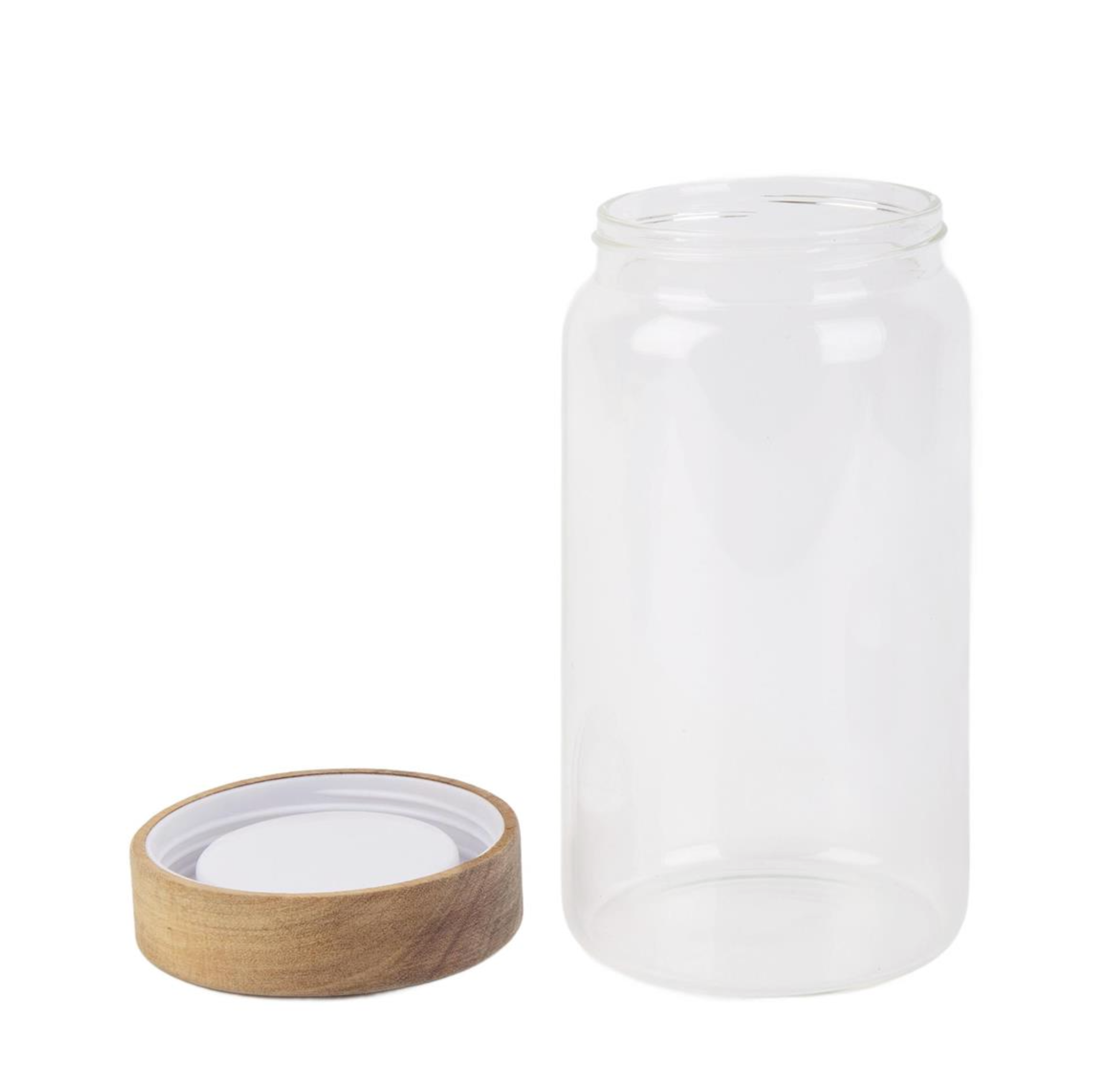 Gourmet 1,150 ml Glass Jar With Acacia Wood Lid