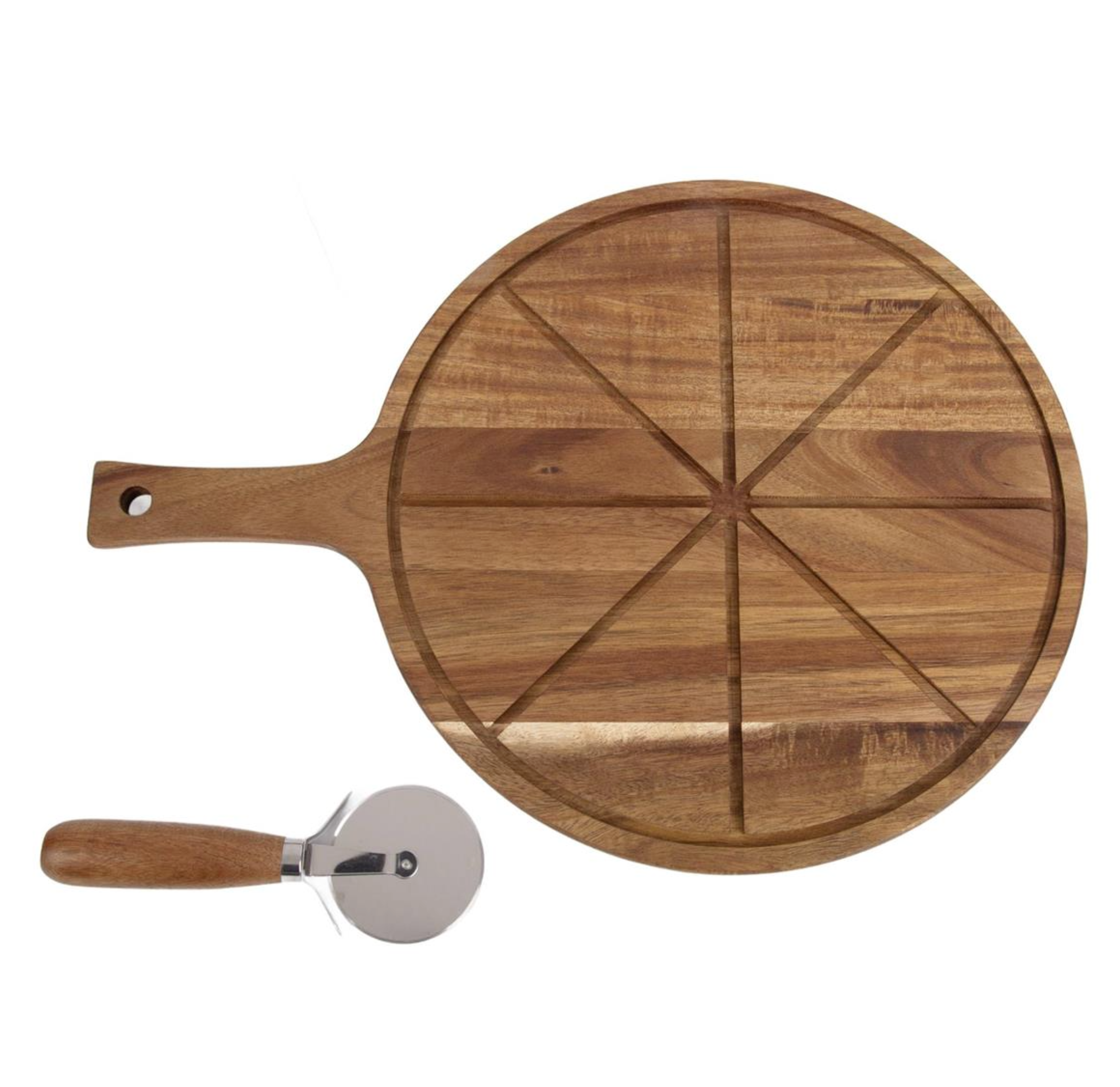 Gourmet Acacia Wood Pizza Cutting Board