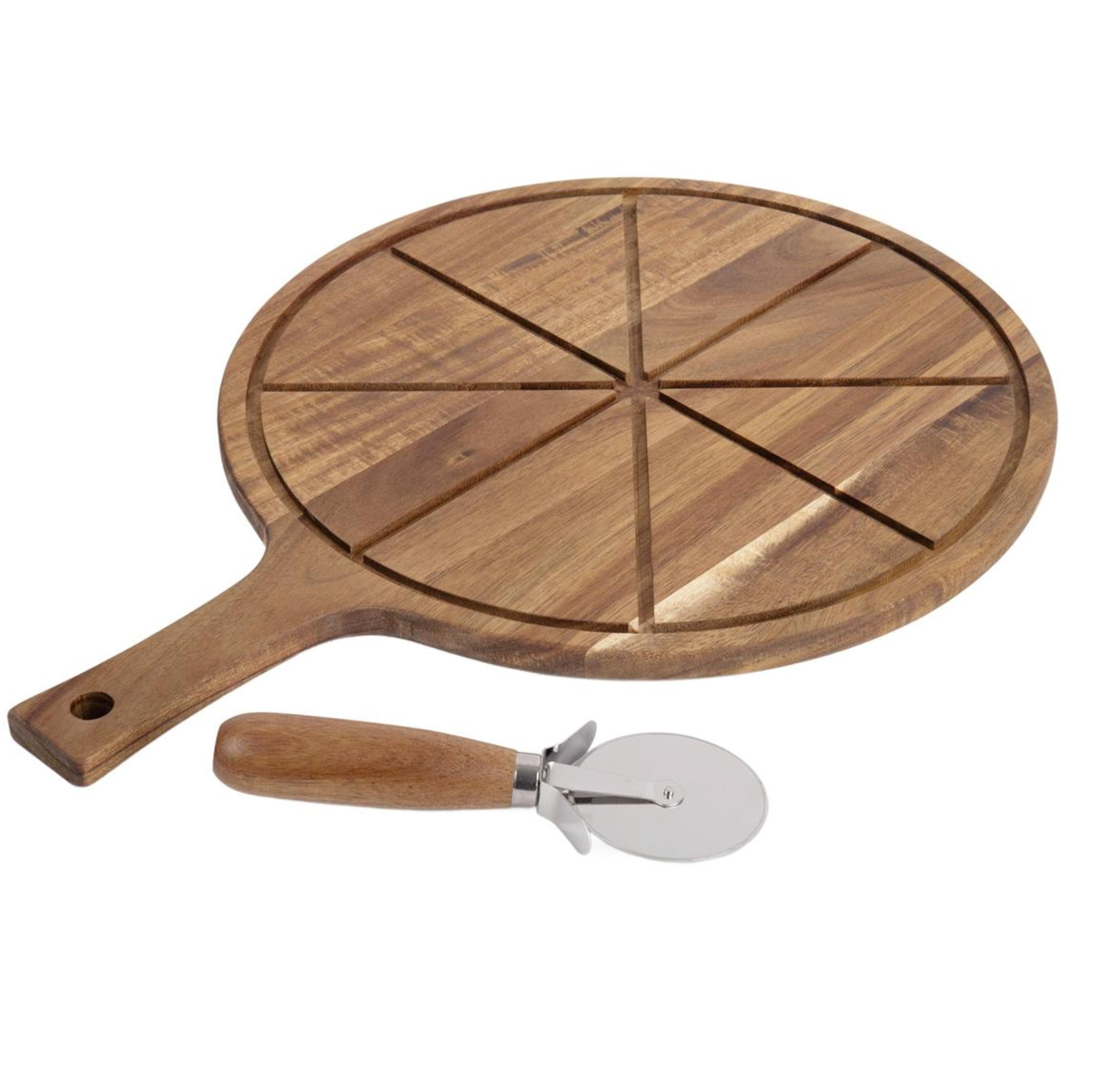 Gourmet Acacia Wood Pizza Cutting Board