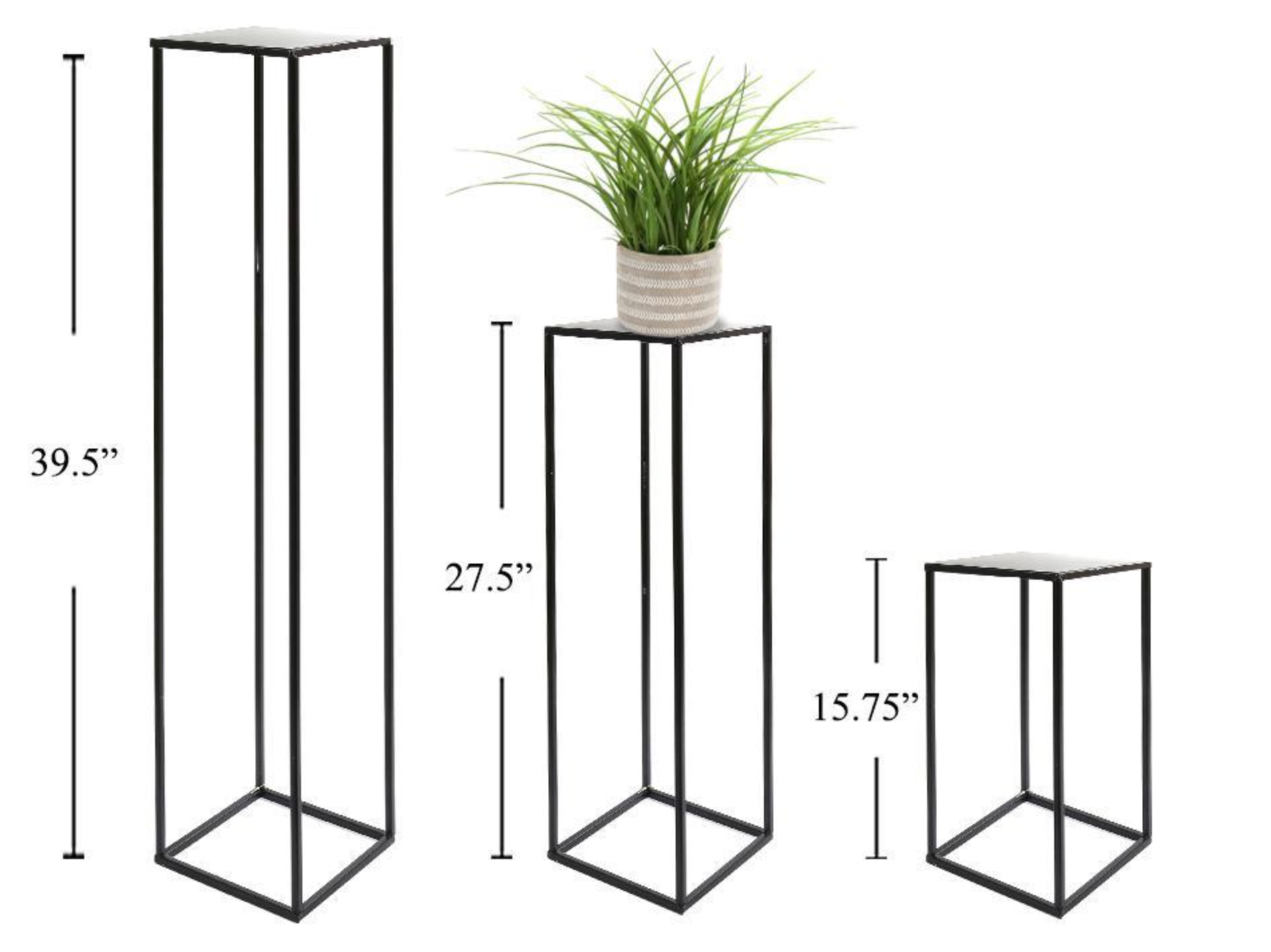 Metal Plant Stands Black