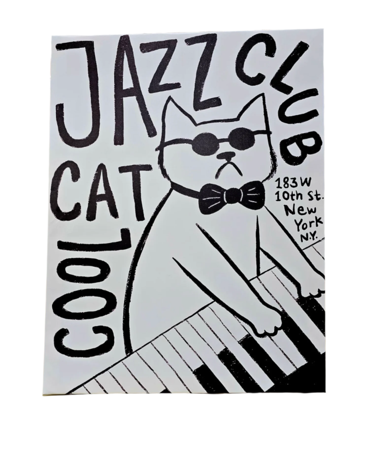 Wall Art Cat Jazz Club