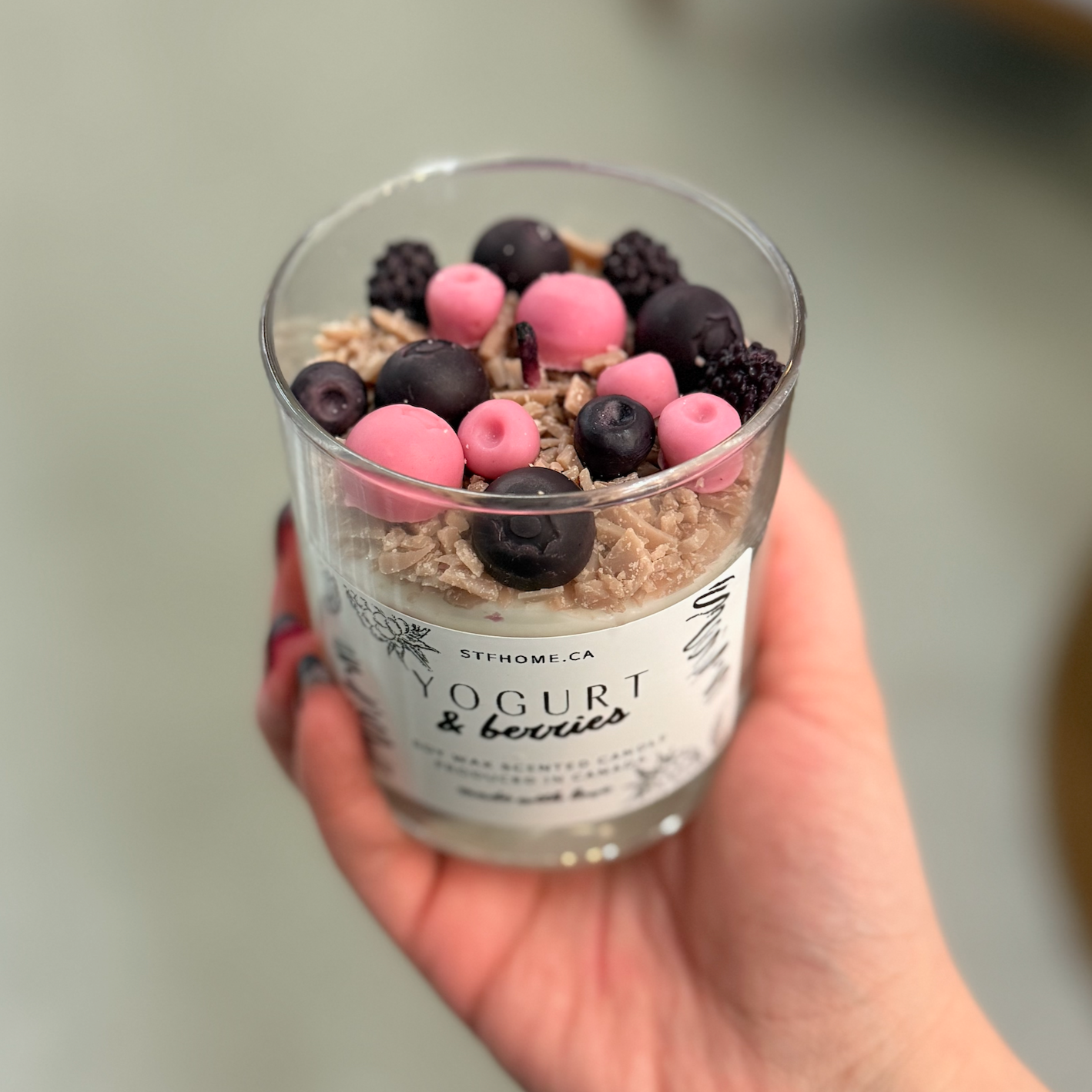 Yogurt & Berries Scented Soy Candle