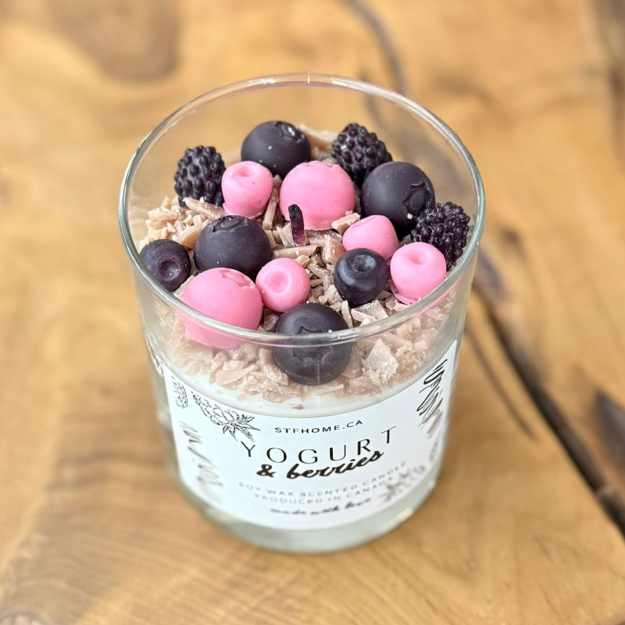 Yogurt & Berries Scented Soy Candle