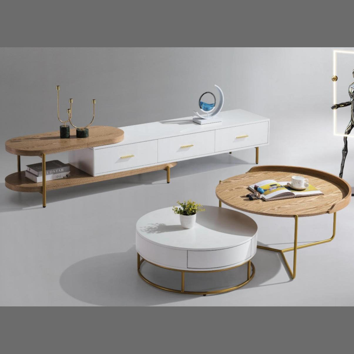 Agata TV Stand and Coffee Table