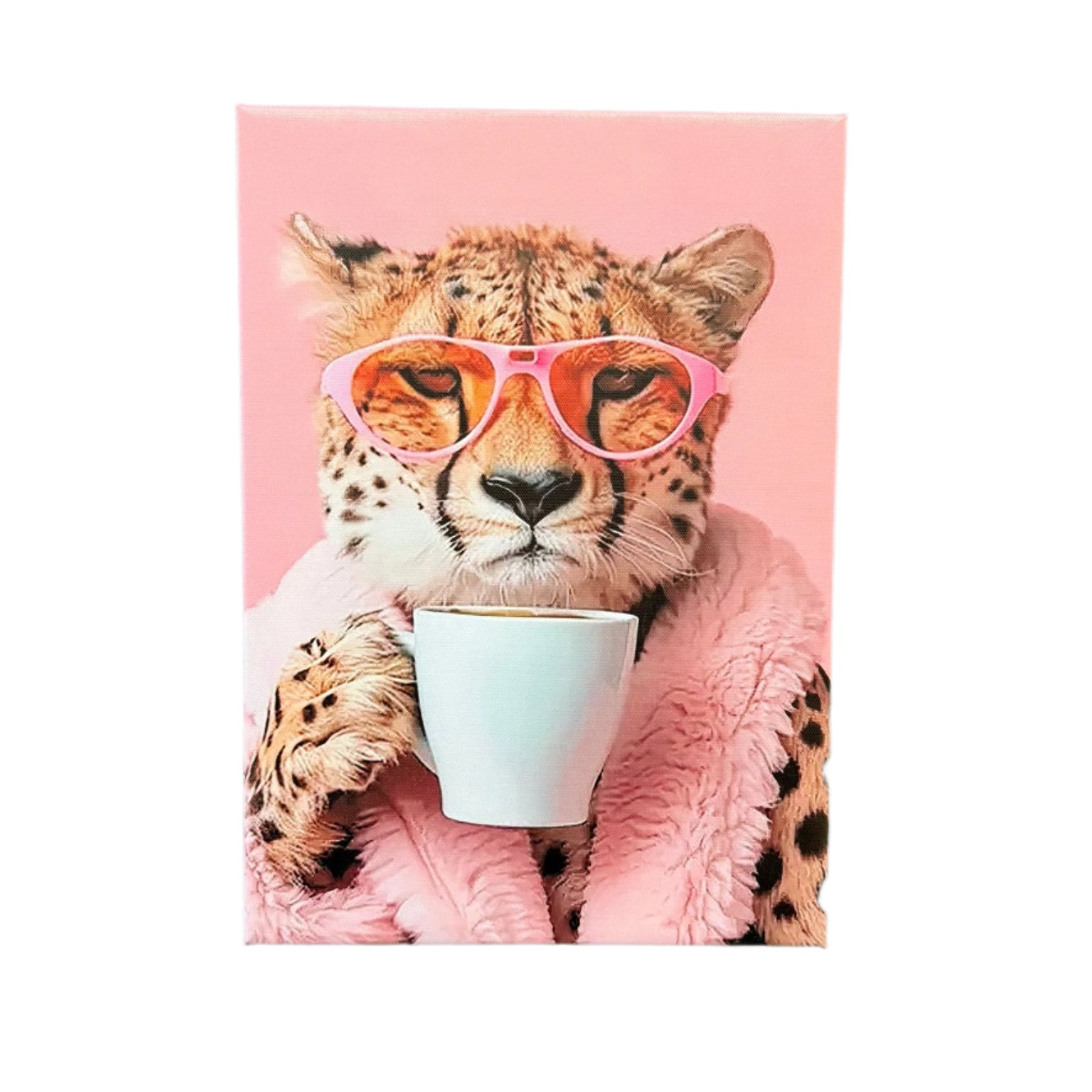 Wall Art Pink Tiger Coffee