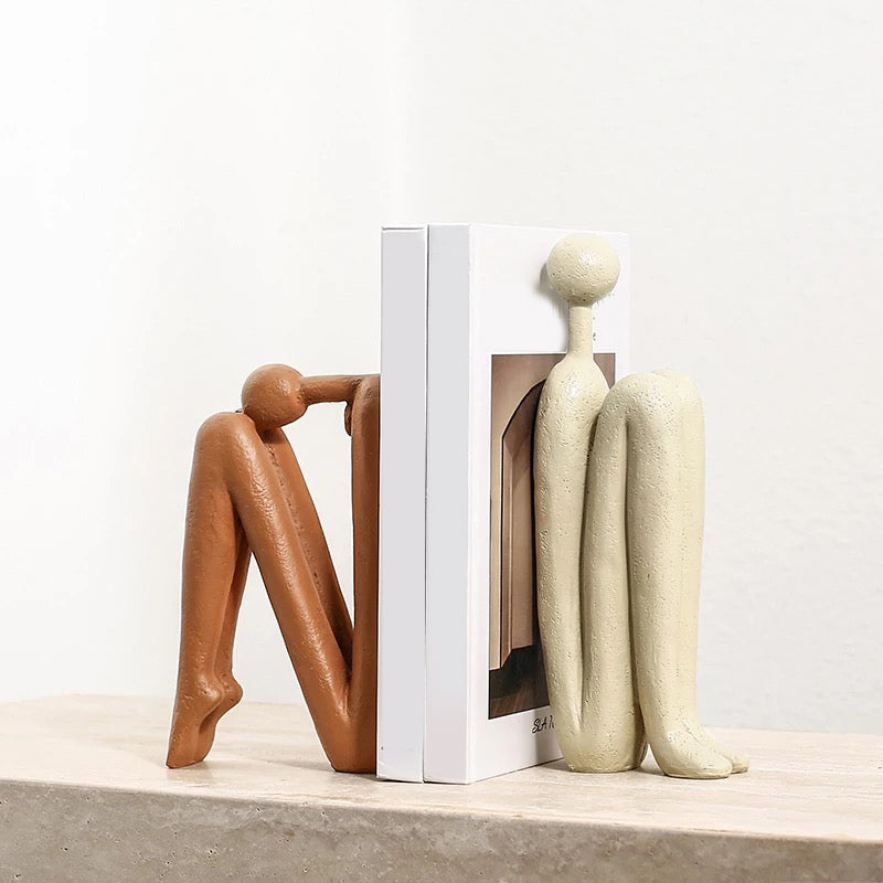 Bookend Statue Decorative Model Set